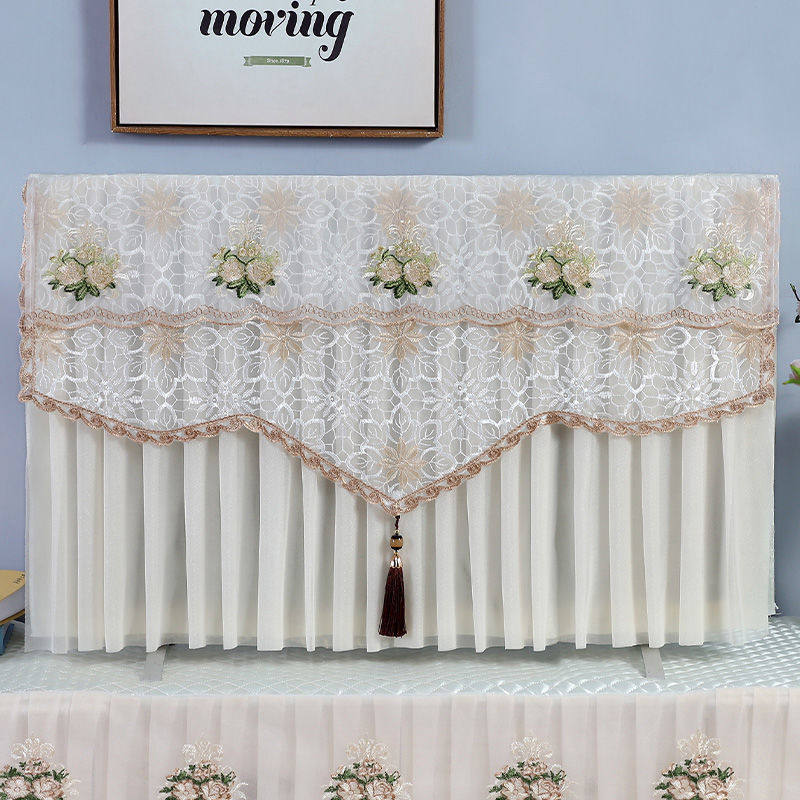 TV dust cover 50 inch 55 inch 65 LCD TV machine cover cloth boot up not to take lace cover towel
