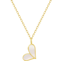 Fanci Fan Qi Jewelry (Heartbeat Series) 18K Gold Sweetheart Necklace Female Love Birthday Gift for Girlfriend