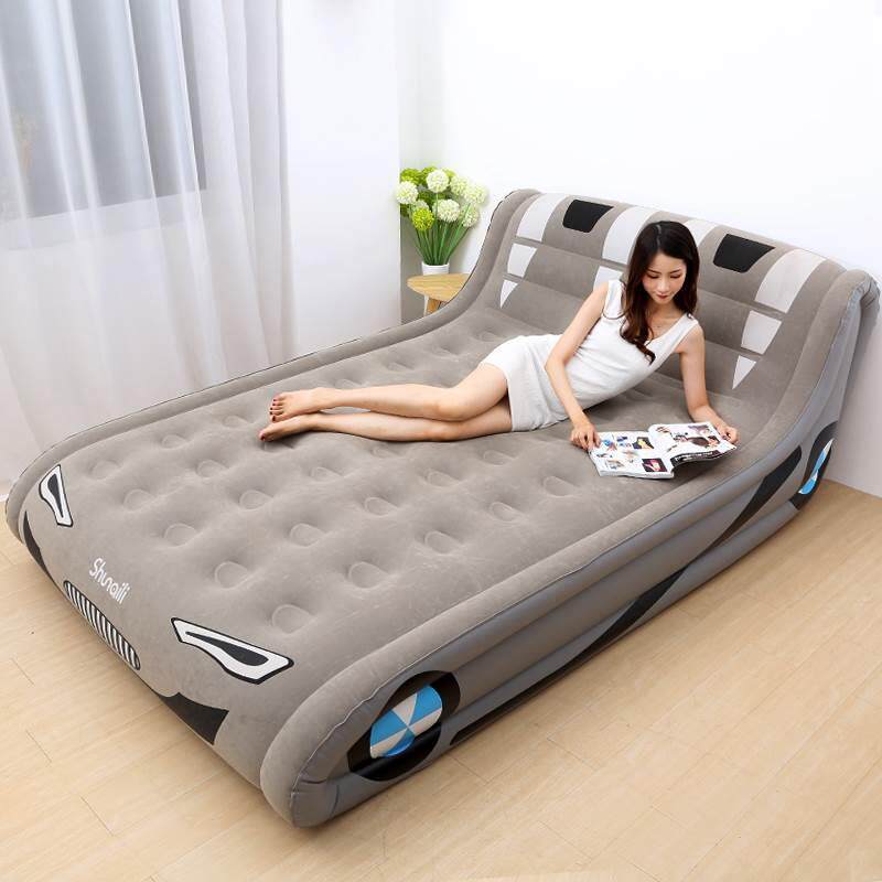 Inflatable mattress Home Double Inflatable Bed Cartoon Cute Single Thickening Plus High Sloth Laying of Folded Air Cushion Bed-Taobao
