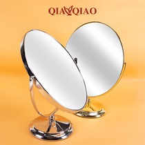高档双面镜金属双面镜不锈钢珠宝镜女梳妆镜椭圆形珠宝店专用镜子