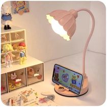 ins desk lamp Study dedicated dormitory writing homework Plug-in bedroom Romantic fashion children and girls desk eye protection lamp