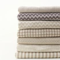 Colour woven jacquard plaid large bamboo joints polyester cotton linen with pillowy bag handbags handmade DIY accessories linen