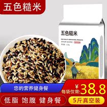 Weight Loss Special Rice Weight Loss Staple Food Brown Rice Five Color Brown Rice New Rice Five Grain Coarse Cereals Coarse Grain Fitness Germ Rice Fat Minus