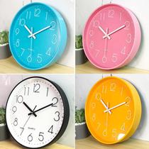 Nordic simple living room wall clock creative clock bedroom silent decoration quartz clock simple silent