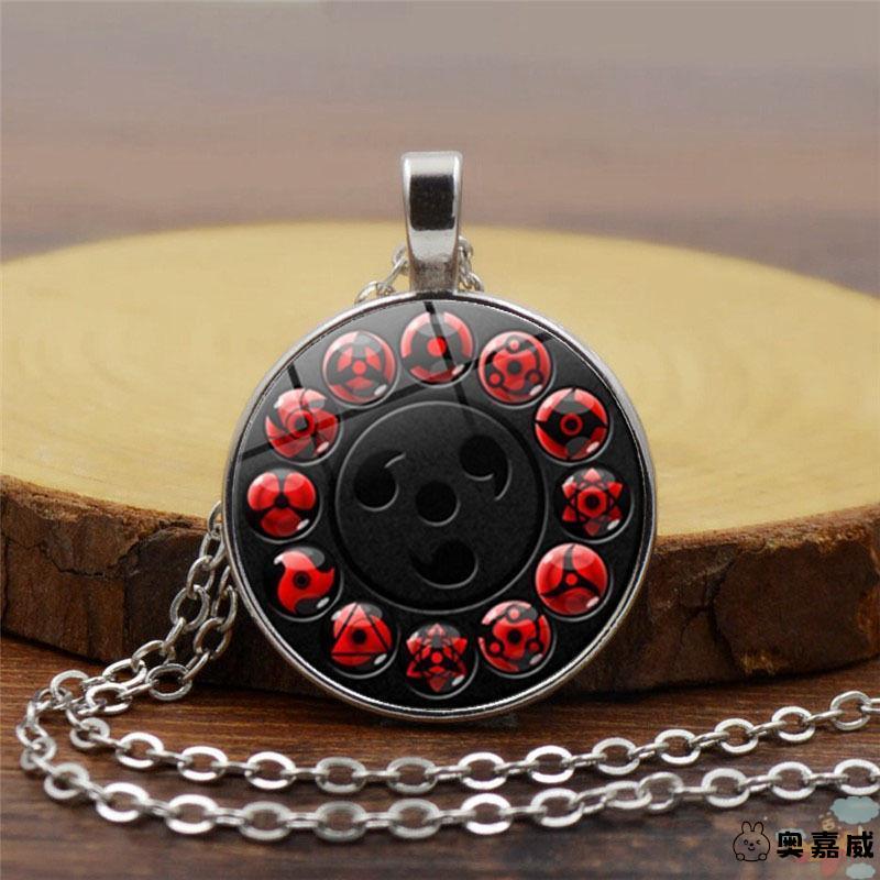 Naruto Uzumaki Itachi Kakashi Peripheral Sharingan Reincarnation Eye Series Sweater Chain Time Gem Necklace