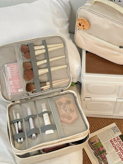 Cosmetic Bag for Women, Large-Capacity Makeup Storage Box, Portable Travel Cosmetic Bag, Cosmetic Storage Bag, Portable Toiletry Bag