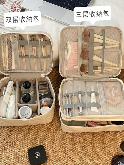 Cosmetic Bag for Women, Large-Capacity Makeup Storage Box, Portable Travel Cosmetic Bag, Cosmetic Storage Bag, Portable Toiletry Bag