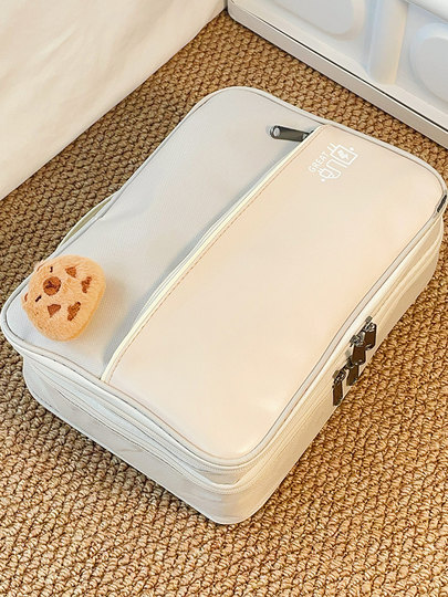 Cosmetic Bag for Women, Large-Capacity Makeup Storage Box, Portable Travel Cosmetic Bag, Cosmetic Storage Bag, Portable Toiletry Bag