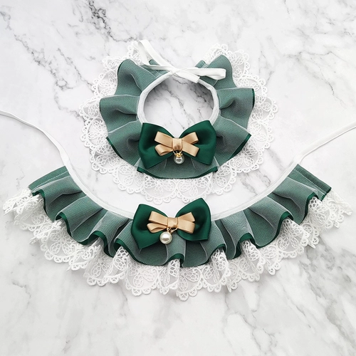 Зеленый наряд маленькой принцессы, слюнявчик, шарф, украшение для ногтей, аксессуар