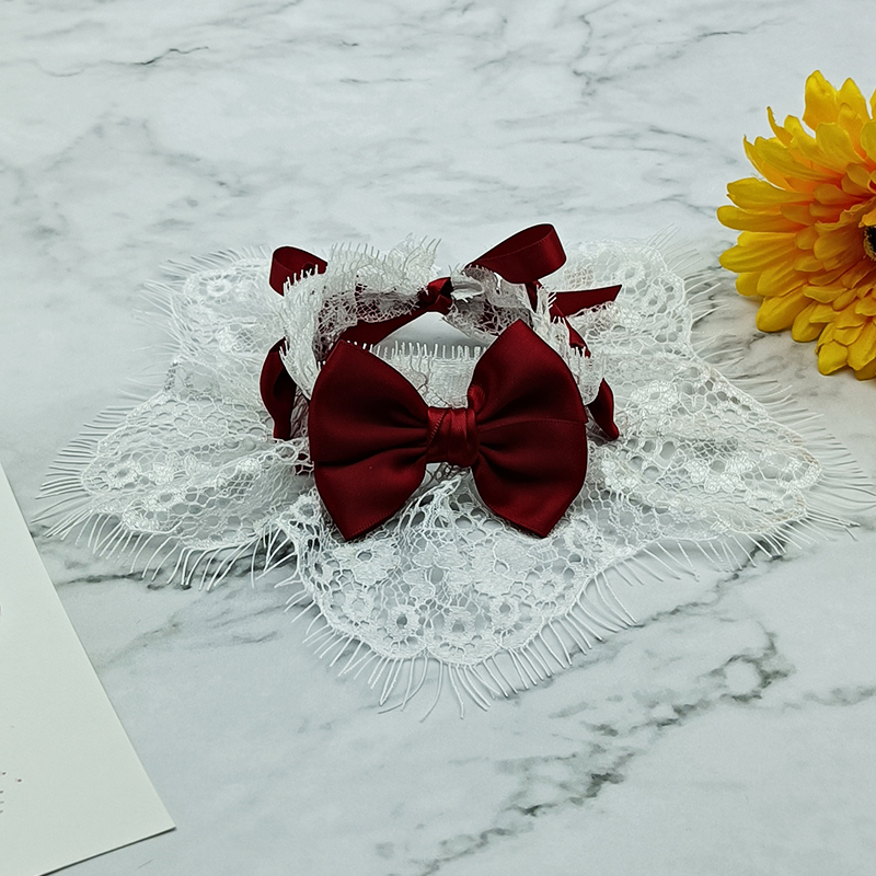 Cat scarf summer pet saliva towel dog scarf teddy bear puppet cat small dog scarf decoration