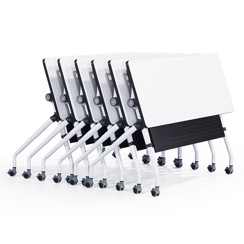 Training table and chair folding combination mobile desk long table splicing conference table educational institution remedial class desk