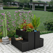  Outdoor wrought iron flower box combination square sales department indoor partition flower rack rectangular floor flower bed flower trough customization