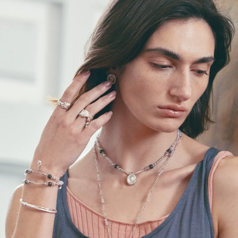 Кольцо из стерлингового серебра S925 с каратом в форме вентилятора ATELIERSO 25AW