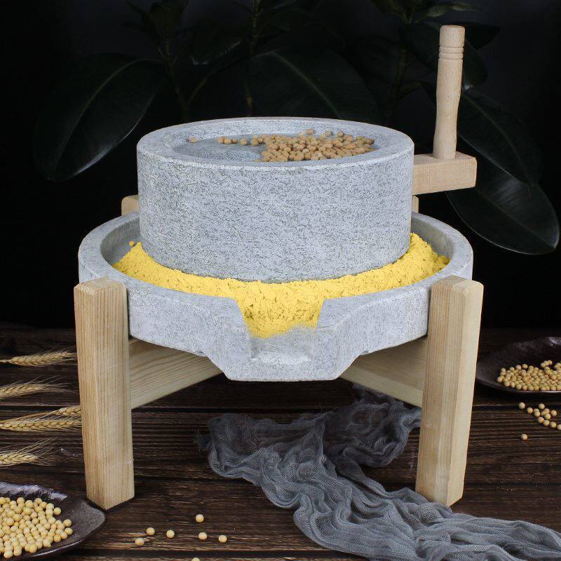 The stone mill old stone grinding grinding old stone grinding plate small grinding tofu mill manually mill