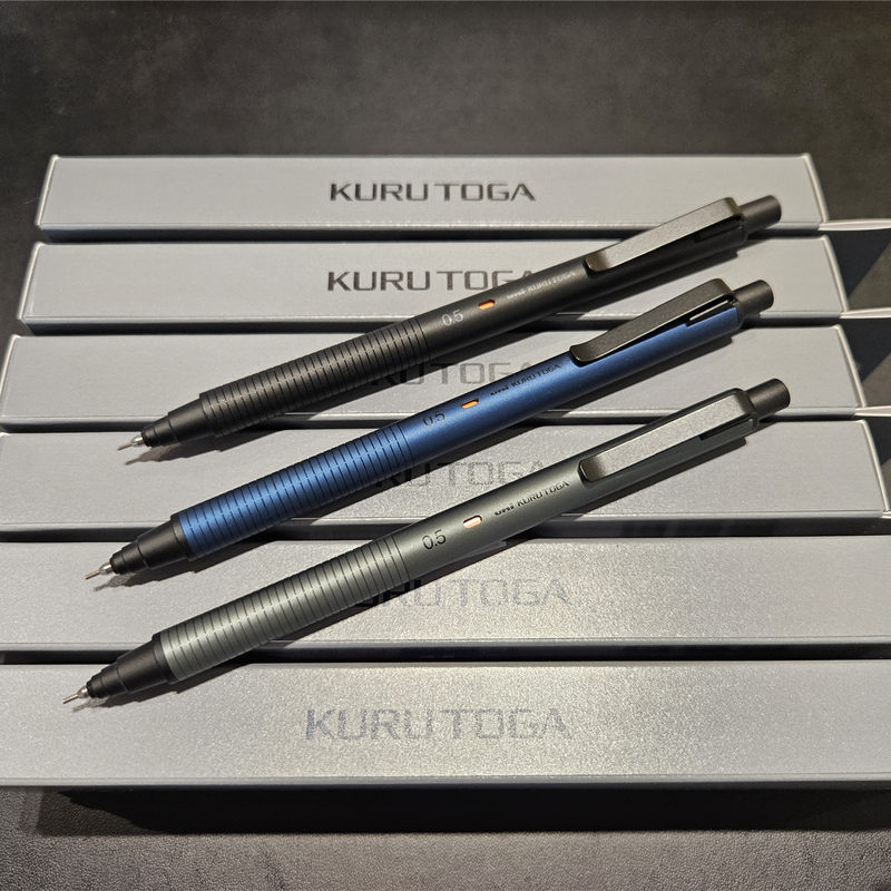 Japan's Uni Mitsubishi Pencil M5-Kh Self-Rotating Non-Breaking Lead Metal Barrel Kurutoga Metal Automatic Pencil