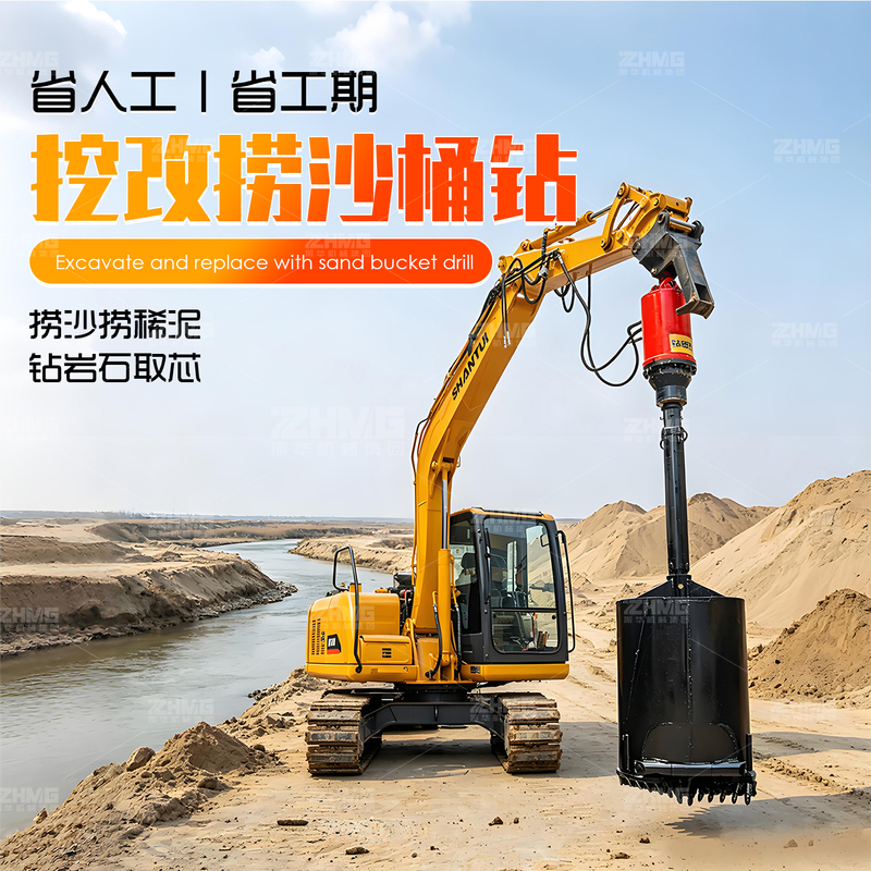 Sand Dredging Bucket Drill, Excavator Auger, Sand and Mud Drilling, Rock Core Drilling Tube, Excavator Sand Bucket Drill Bit Sand Dredging Bucket Drill, Excavator Auger, Sand and Mud Drilling, Rock Core Drilling Tube, Excavator Sand Bucket Drill Bit