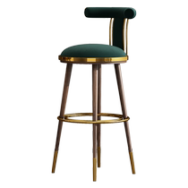 Jieshen modern minimalist designer bar chair light luxury home island front desk backrest chair bar stool