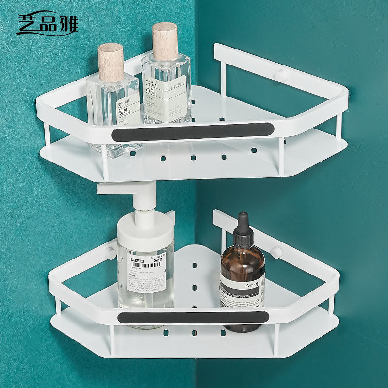 Full copper light extravagant white tripod shower room corner body bath lotion shampoo containing bathroom make-up room shelve