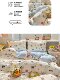 Class a Double-Layer Gauze All-Cotton Four-Piece Set Pure Cotton Fresh Floral Bedding Fitted Sheet Duvet Cover Dormitory Student Three-Piece Set 4
