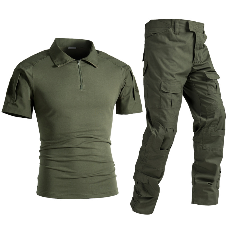 Frog suit short-sleeved suit men's summer breathable tactical suit special forces training suit instructor frog suit slim field suit