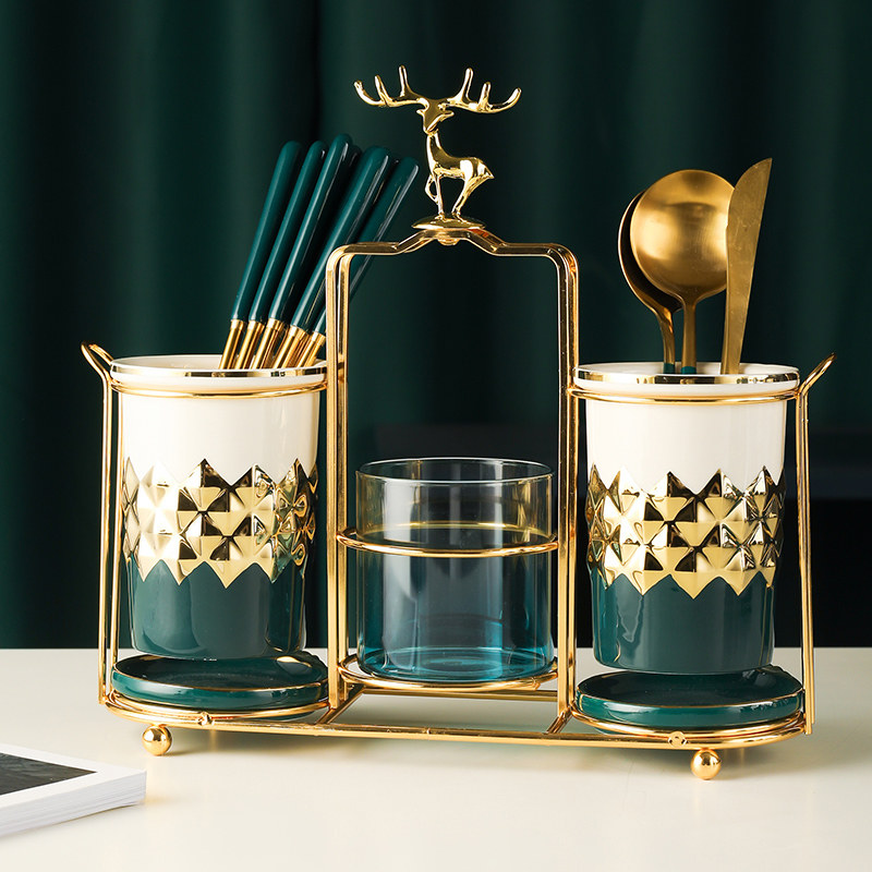 Chopsticks cage household high-grade new household combination 2021 high-value chopsticks tube chopsticks rack flat