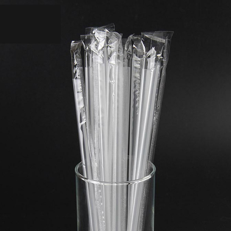 1000 Disposable Individually Packaged Thin Straws 19cm Beverage Juice Soymilk Cola Food Grade
