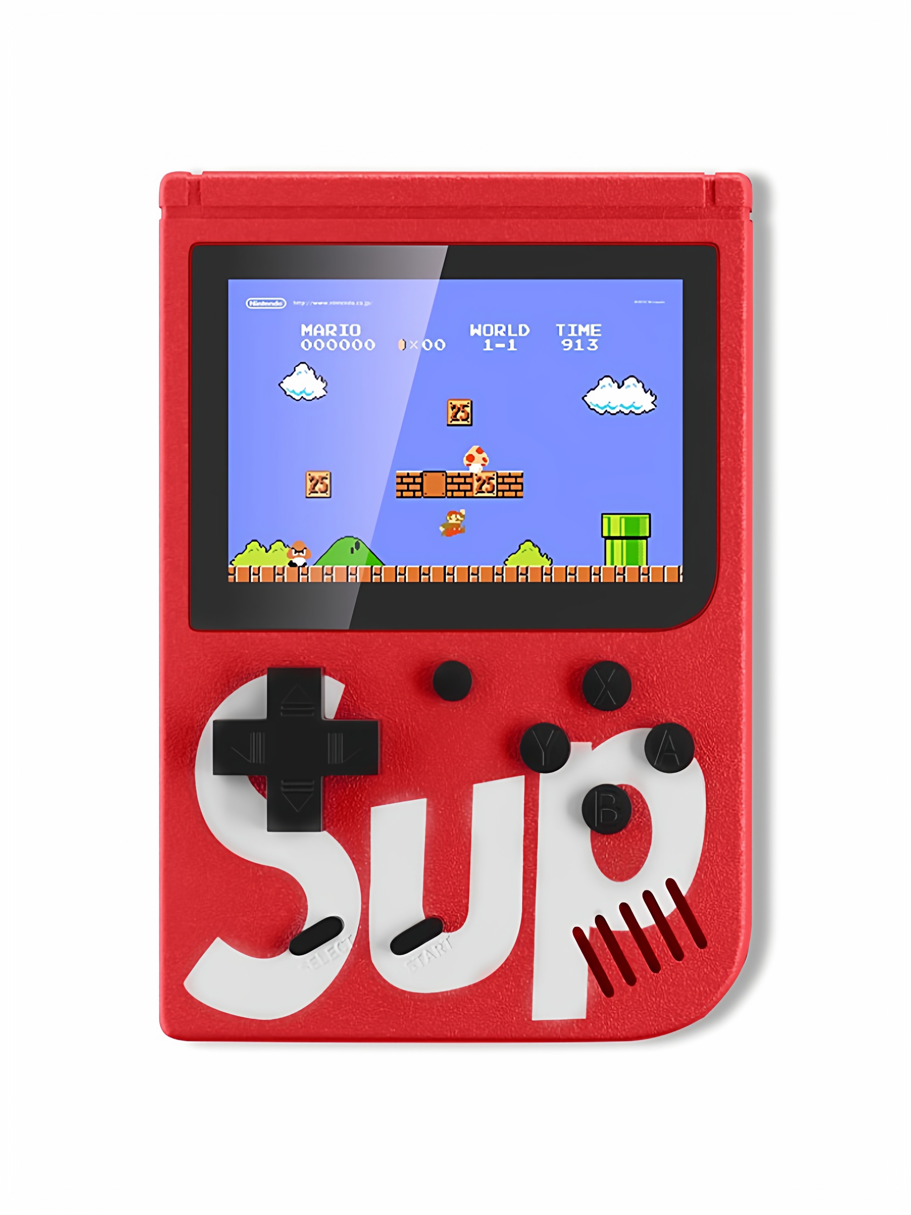 Mario Handheld Game Console, Two-Player Charging Game Console, 500 Games, Brand New Classic Nostalgic Sup Electronic Toy for Elementary School Students, Psp Portable Tiktok Same Model, Birthday and New Year Gift