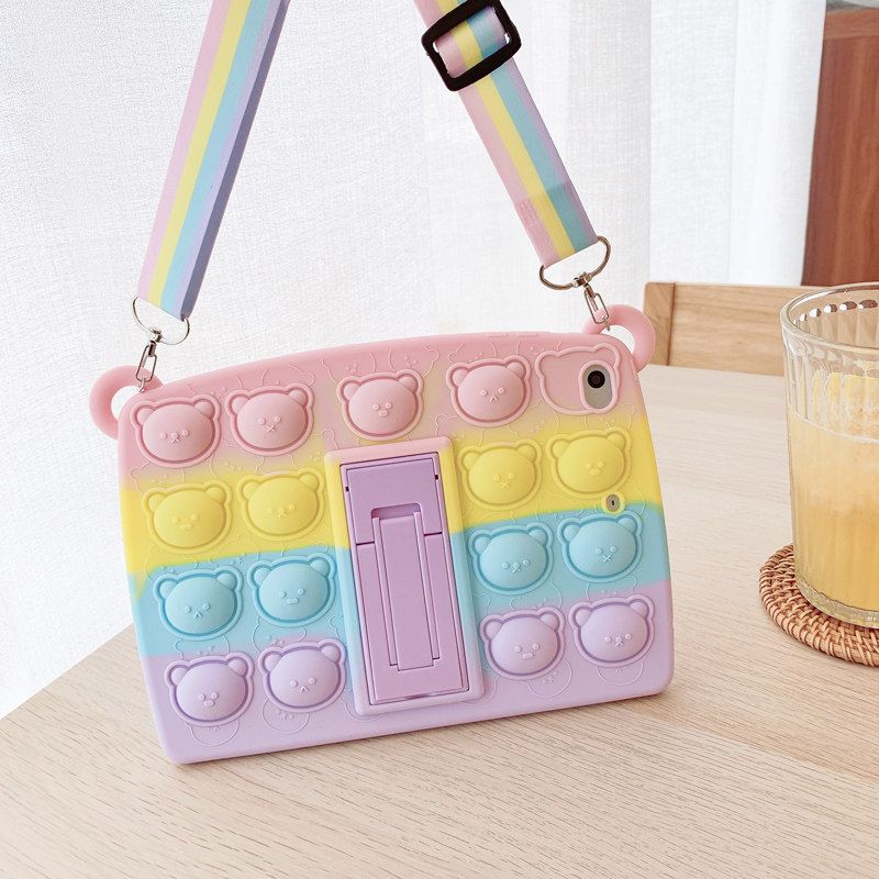 ipad9 protective sleeve 2021 new ipadmini6 protection shell lovers creative pro11 inch flat 8 Applicable 2020 Apple 7 ultra-thin air2 anti-fall cute card