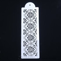 Plastic Lace Border Crown Flower Reusable Stencil Airbrush P