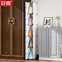 Home bedroom bag shelf bag storage artifact bag storage box split door rear floor rack