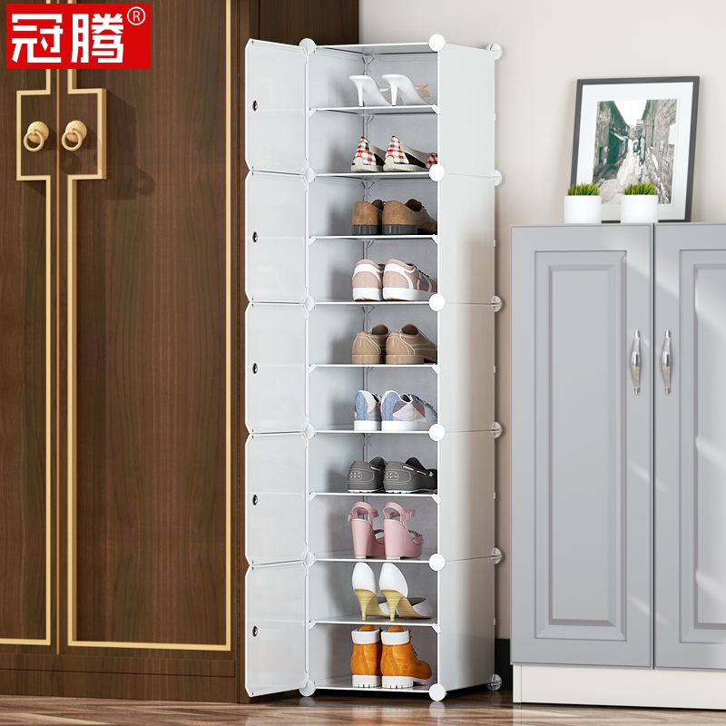 Shoe rack narrow small doorway Easy shoe cabinet narrow and multilayer mini mini small shoe rack 35cm wide containing floor