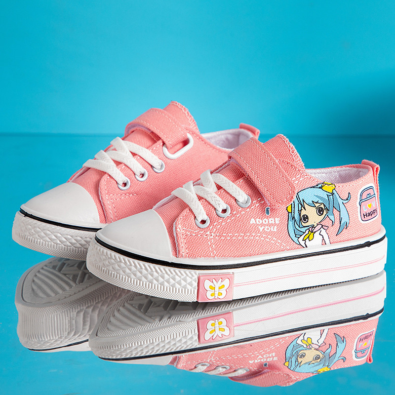 Dinking cat Spring New Girl Shoes Low-gang Magic Cardcut Shoes Students Leisure Sleeping Shoes