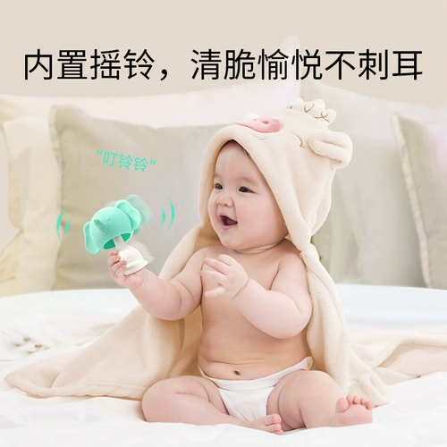 Успокаивающий детский прорезыватель с грибочками-гвоздиками, погремушка для домашнего использования