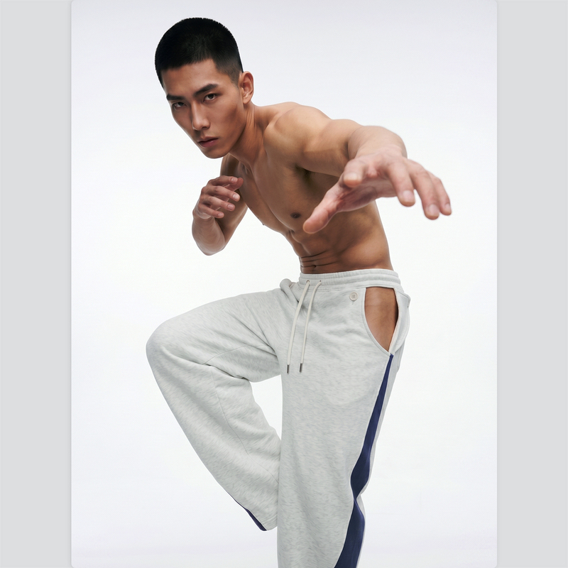 Narksos 26Ss Summer Foldable Hollow-Out Color-Block Scimitar Casual Sweatpants Nar38- "Betterself"