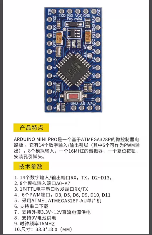 Tương thích với Arduino uno r3 mega2560 leonardo r3 pro mini ban phát triển vi điều khiển