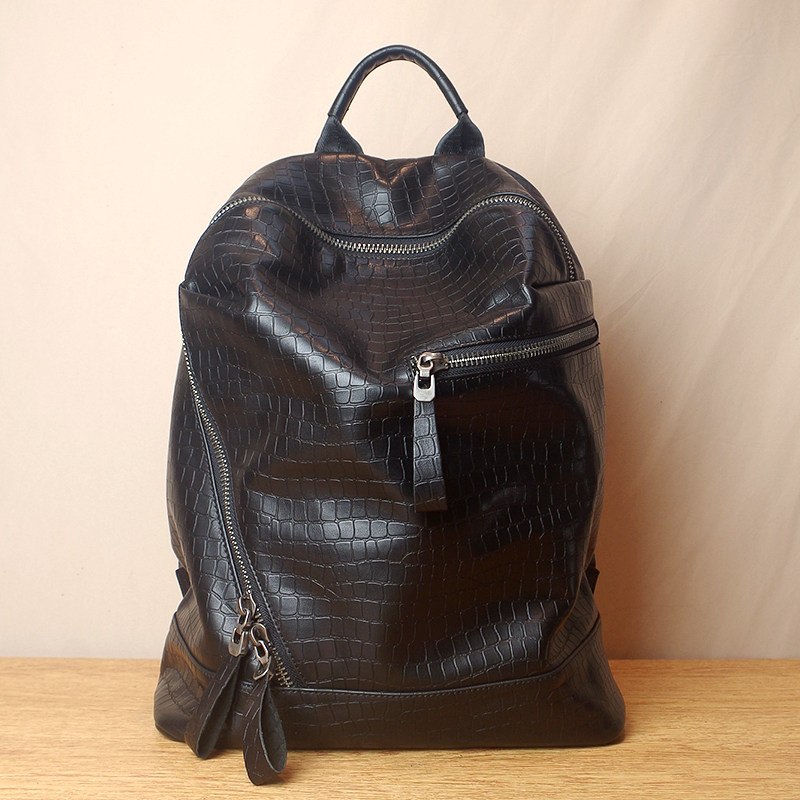 2022 new full leather tide men's shoulder bag men's double shoulder bag genuine leather head layer cow leather large capacity travel double shoulder bag