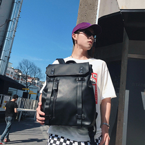 2022 new British computer bag outdoor travel bag student schoolbag backpack mens leather large-capacity backpack