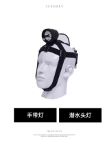 Diving headlight diving wrist light equipment long-range 3*18650T6 U3 lighting headband diving flashlight headband