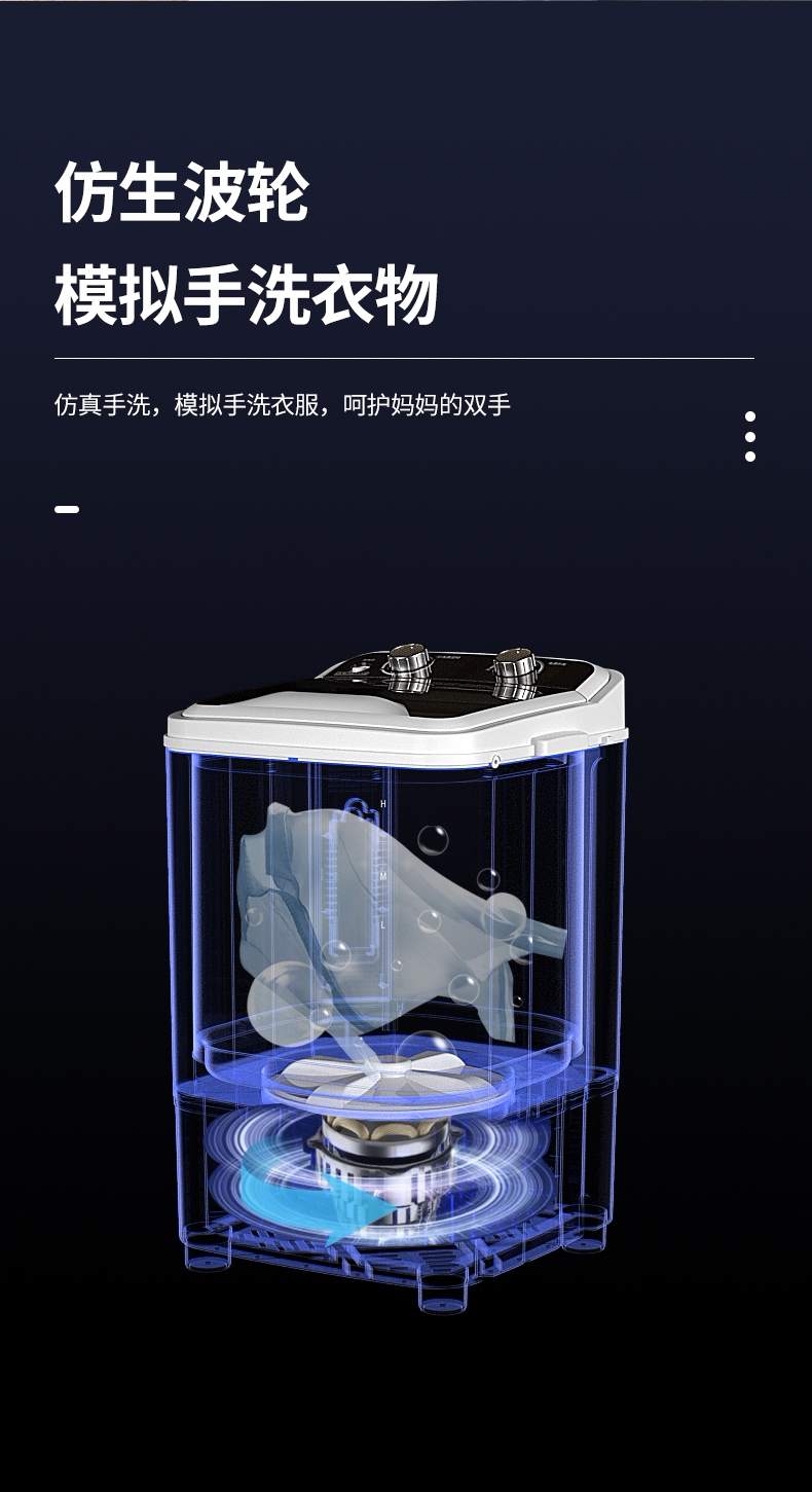 Маленькое автоматическое детское средство для стирки для стирки для домашнего использования 