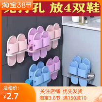 Bathroom Slippers Rack Toilet Shelve Free wall Wall Hanging Door Rear type Divine Instrumental Folding Toilet containing shelf