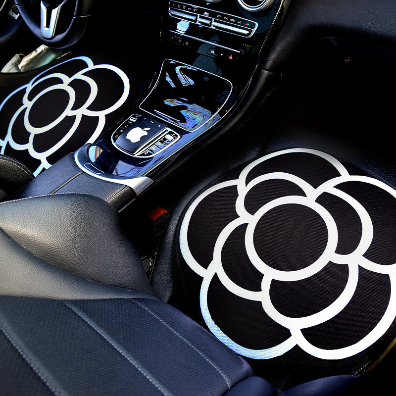 Car cushion Four Seasons General Motors Mountain Tea Flower Saddle Cushion Rear Linen Mat?Chair cushion sub-monolithically in summer