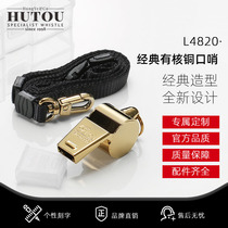 Tiger toughen classic middle - sound referee whistle with hanging rope children outdoor survival copper whistle