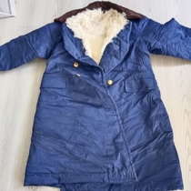 In stock old goods 87 Haishi sheepskin coat mens winter cold-proof and warm sheep sheared blue Northeastern coat