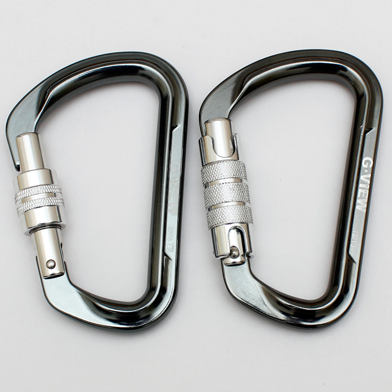 Flag cloud GVIEW H type Keylock anti-cut rope working face climbing protection descending silk buckle lock two-stage automatic lock