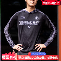 COMBAT2000 T-shirt tactique hommes costume de tir en plein air capuche sport costume dentraînement à capuche tir à manches longues