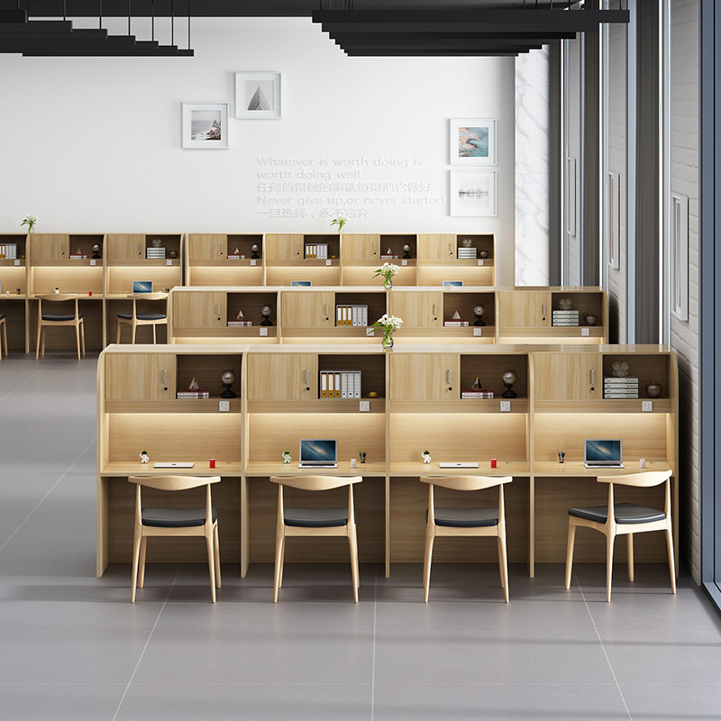 Research sharing training counseling table self-study room partition table and chair closed immersive study table college student desk examination
