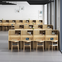 Research and sharing training counseling table study room partition table and chair closed immersive study table college student desk exam