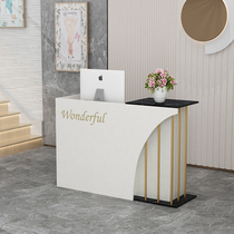 Commercial reception desk bar cashier shop small minimalist modern convenience store beauty clothing store