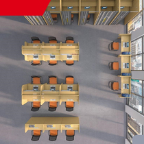 Postgraduate study study room partition table and chair sharing immersive closed desk and chair student table tutoring class partition