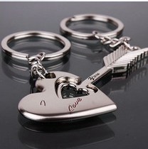 Alloy Cupid Arrow keychain creative couple lovers key ring a